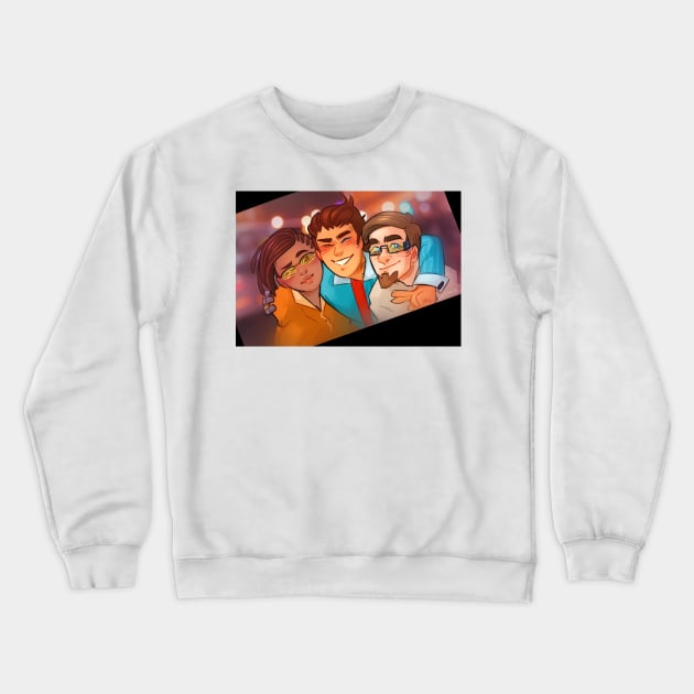 Rhys, Yvette, and Vaughn from Borderlands Crewneck Sweatshirt by lutnik